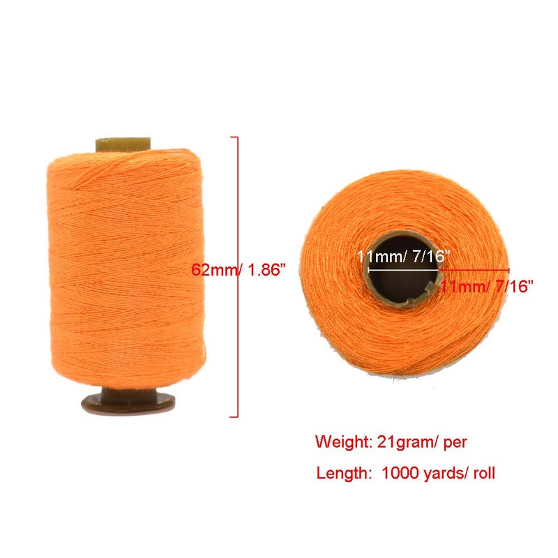 Renashed Sewing Thread 24 Colors Sewing Industrial Purpose for Machine and Hand Stitching 1000 Yards Polyester - Image 3